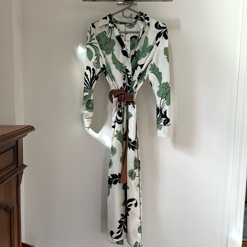 Playful belted Zara Maxi dress